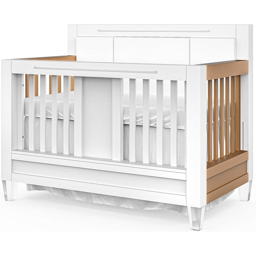 Romina Furniture Millenario Convertible Crib (Tufted)