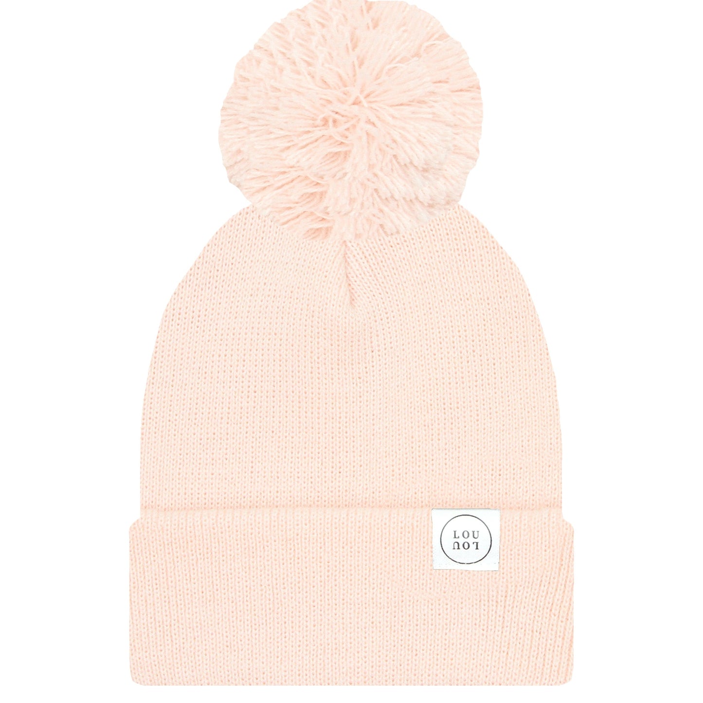 Lou Lou & Company Beanie with Pom - Blush Pink, Infant (0-6 MO)