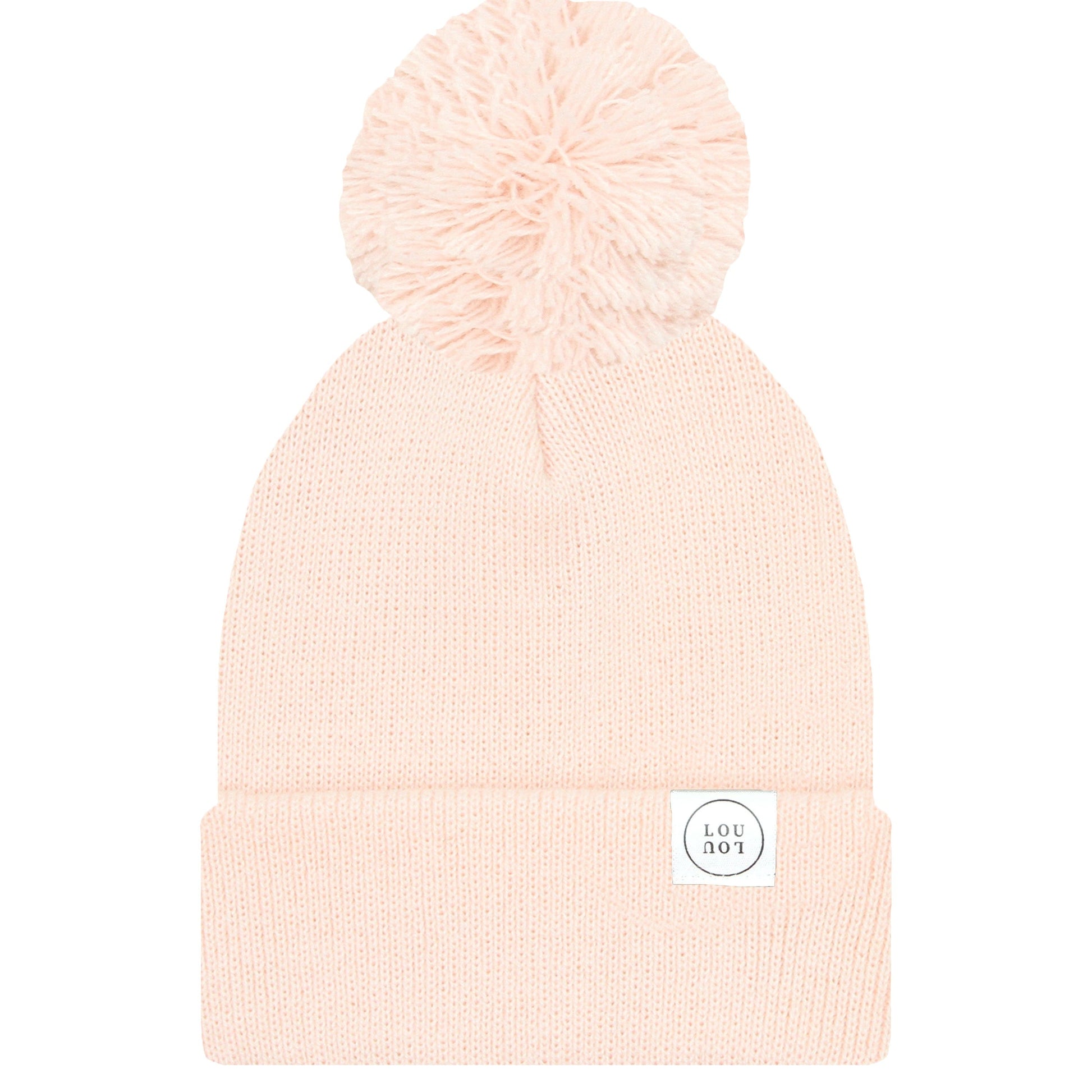 Lou Lou & Company Beanie with Pom - Blush Pink, Infant (0-6 MO)
