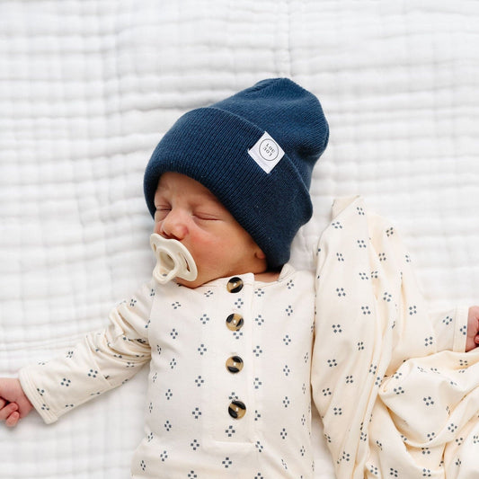 Lou Lou & Company Beanie - Navy, Toddler (6 MO - 4 YRS)