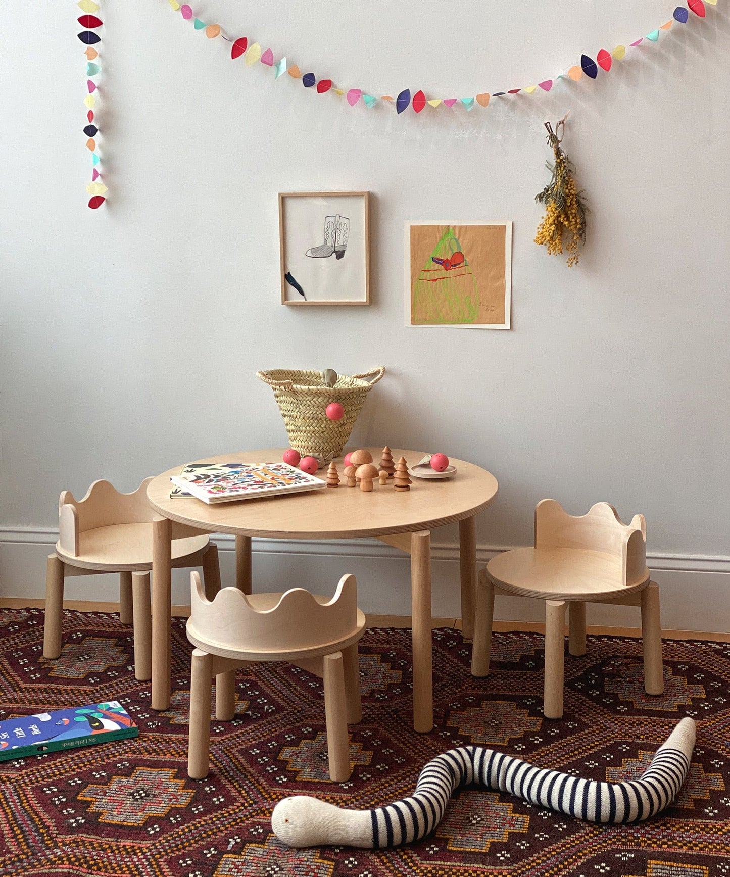 Oeuf Moss Table - Birch - 1MSTBL-01