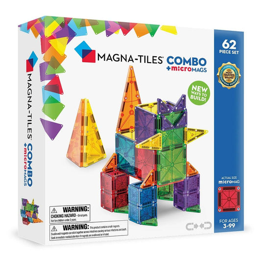 Magna-Tiles microMAGS Combo, 62 Piece Set - 244062CO