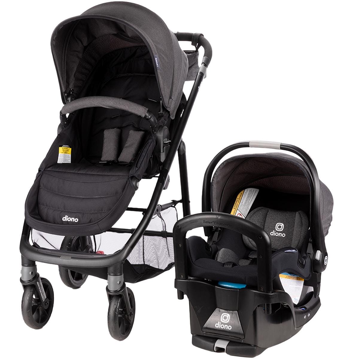 Diono Quantum 4 3-in-1 Travel System with LiteClik30 R SafePlus - Gray Slate - 56501-NA-01