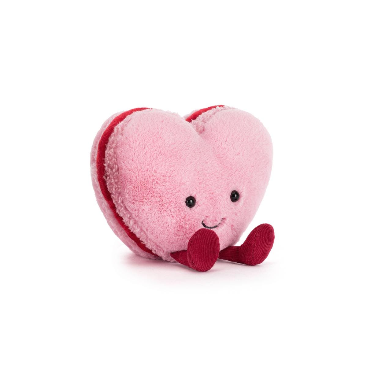 Jellycat Amuseables Colette Heart Macaron, Pink - A4MACHP