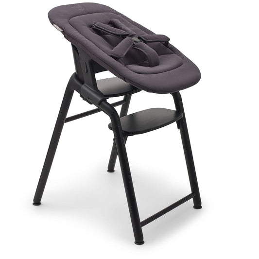 Bugaboo Giraffe Complete High Chair + Newborn Set Bundle - Black / Tornado Grey