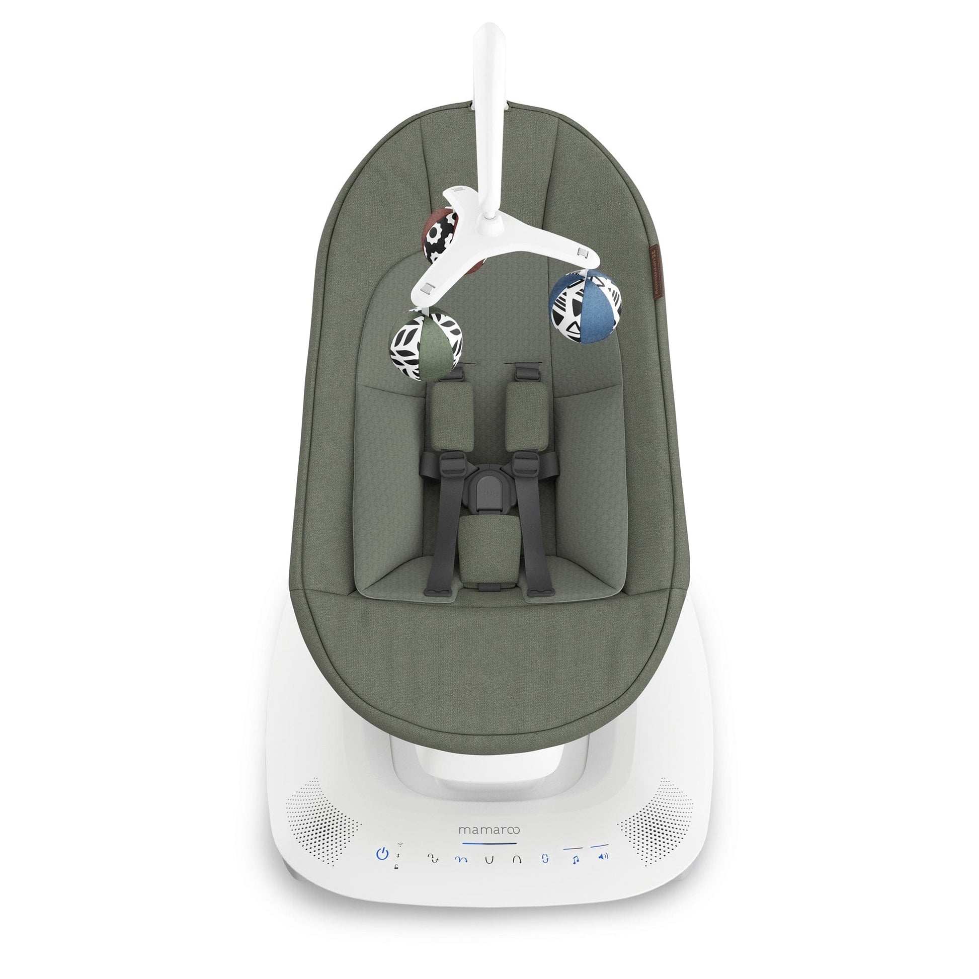 UPPAbaby MamaRoo Multi-Motion Baby Swing - Camila (Dark Green Melange) - 2001-MRO-NA-CAM