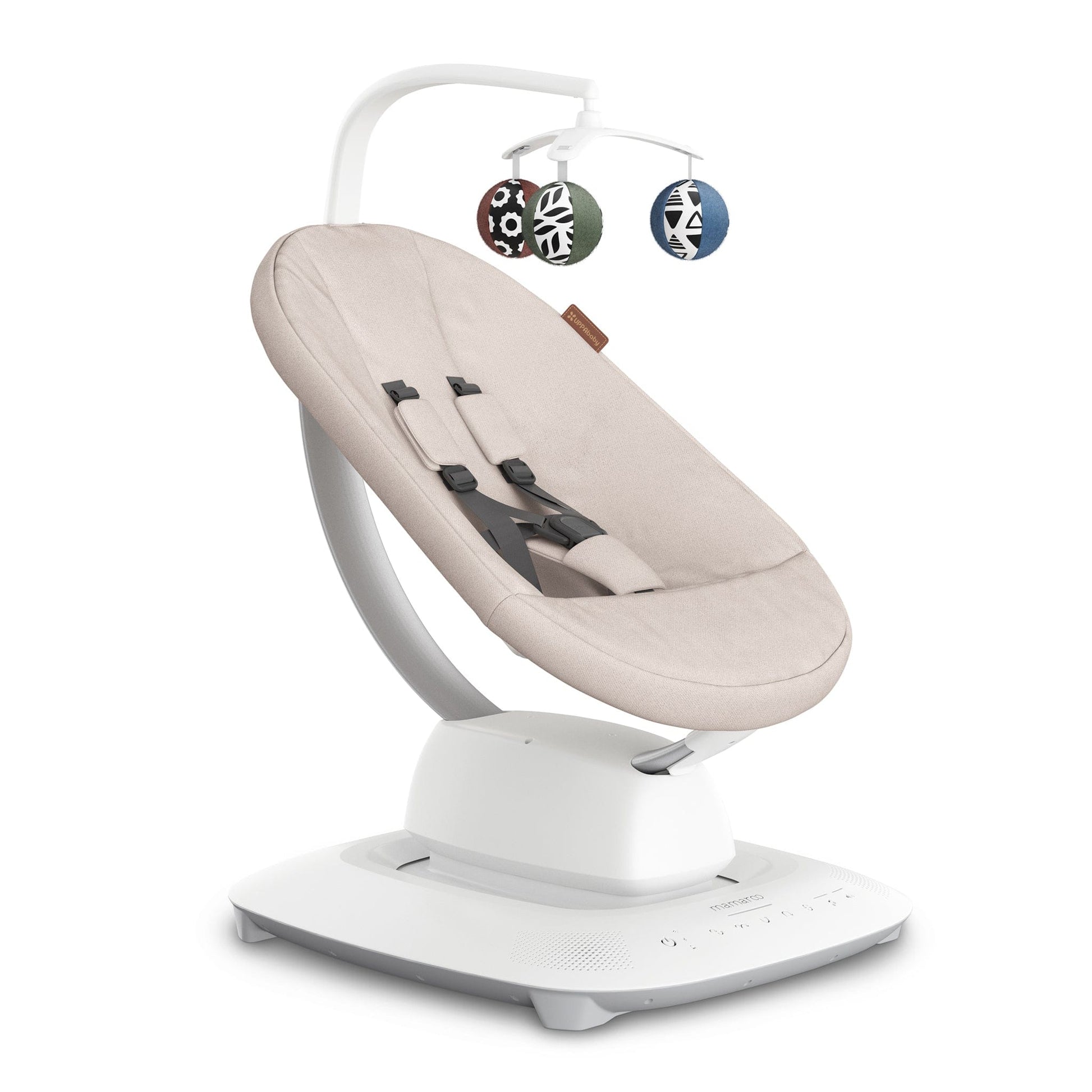 UPPAbaby MamaRoo Multi-Motion Baby Swing - Charlie (Sand Melange) - 2001-MRO-NA-CHR