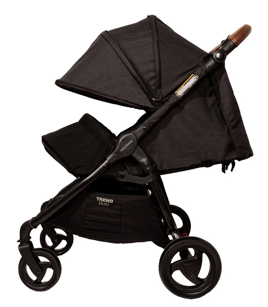 Valco Snap Duo Trend Side by Side Double Stroller - Black