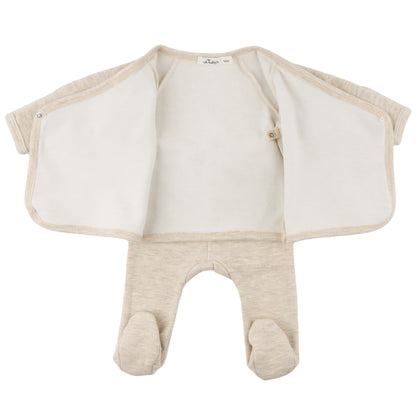 Oh Baby! Honeycomb Kimono Set - Sand, NB - Image 2