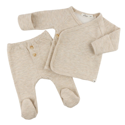 Oh Baby! Honeycomb Kimono Set - Sand, NB - Image 3