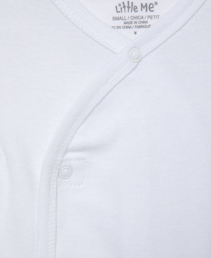 Little Me White 3-Pack T-Shirts - White, Small