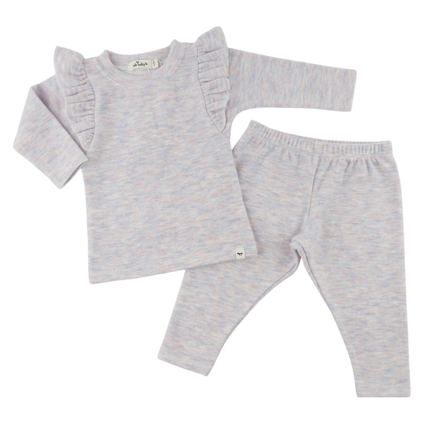 Oh Baby! Honeycomb Millie 2pc Set - Lilac Rose, 3-6M - Image 2