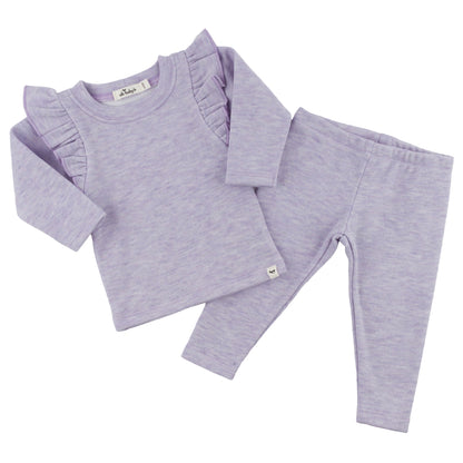 Oh Baby! Honeycomb Millie 2pc Set - Wisteria, 0-3M - Image 2