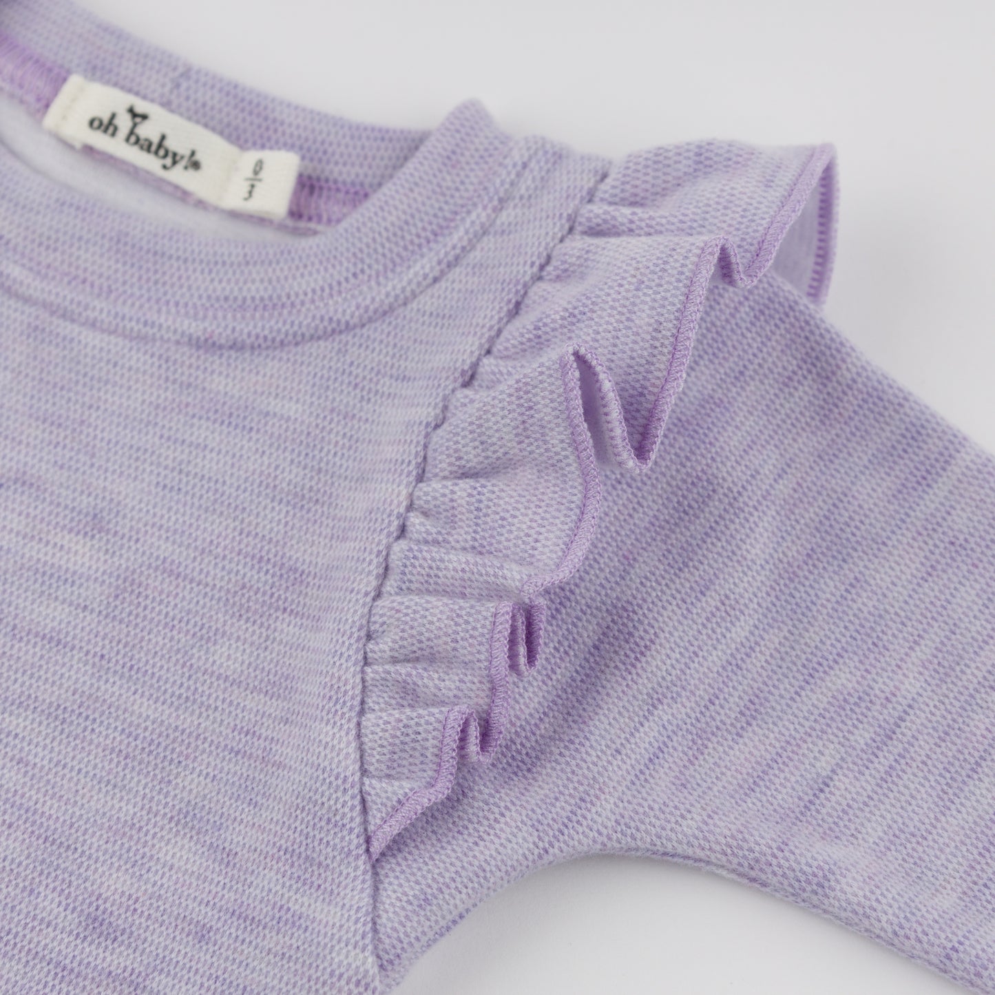Oh Baby! Honeycomb Millie 2pc Set - Wisteria, 0-3M - Image 4