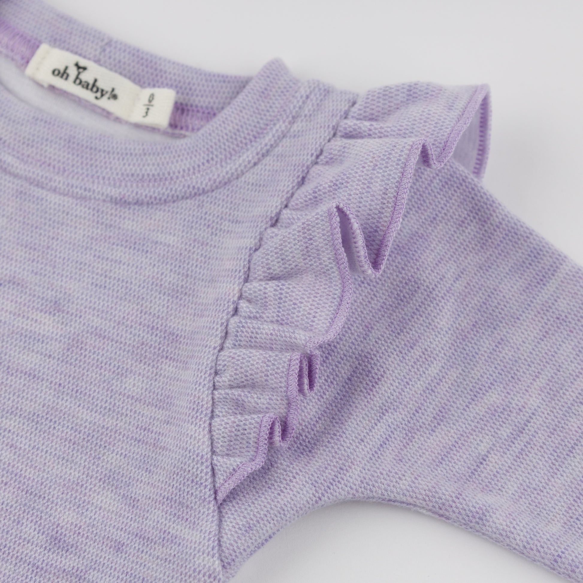 Oh Baby! Honeycomb Millie 2pc Set - Wisteria, 0-3M - Image 4