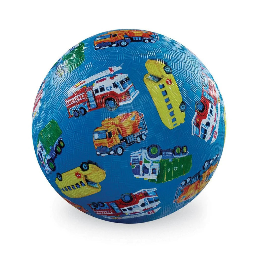 Crocodile Creek 7" Playground Ball - City Vehicles