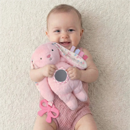 Itzy Ritzy Pink Bunny Bitzy Traveler Plush Toy