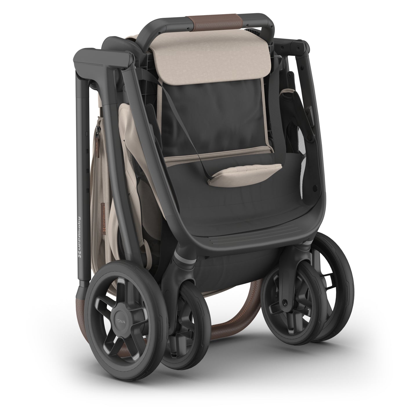 UPPAbaby Kona Stroller + Aria V2 Travel System Bundle - Ada Sandstone Mélange