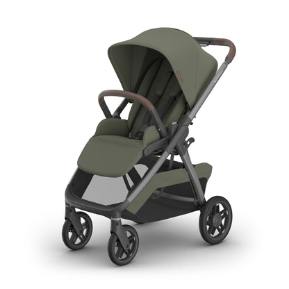 UPPAbaby Kona Stroller - Evelyn Meadow Green (Graphite Frame / Chestnut Leather)