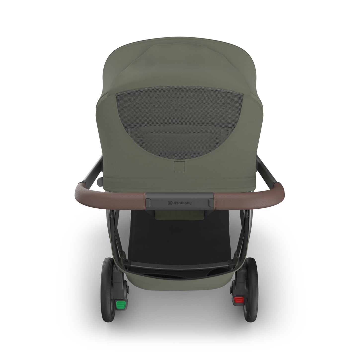 UPPAbaby Kona Stroller + Aria V2 Travel System Bundle - Evelyn Meadow Green