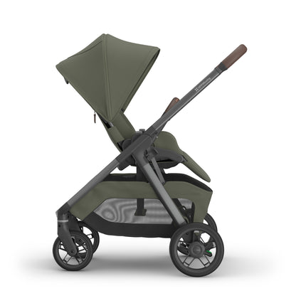 UPPAbaby Kona Stroller - Evelyn Meadow Green (Graphite Frame / Chestnut Leather)