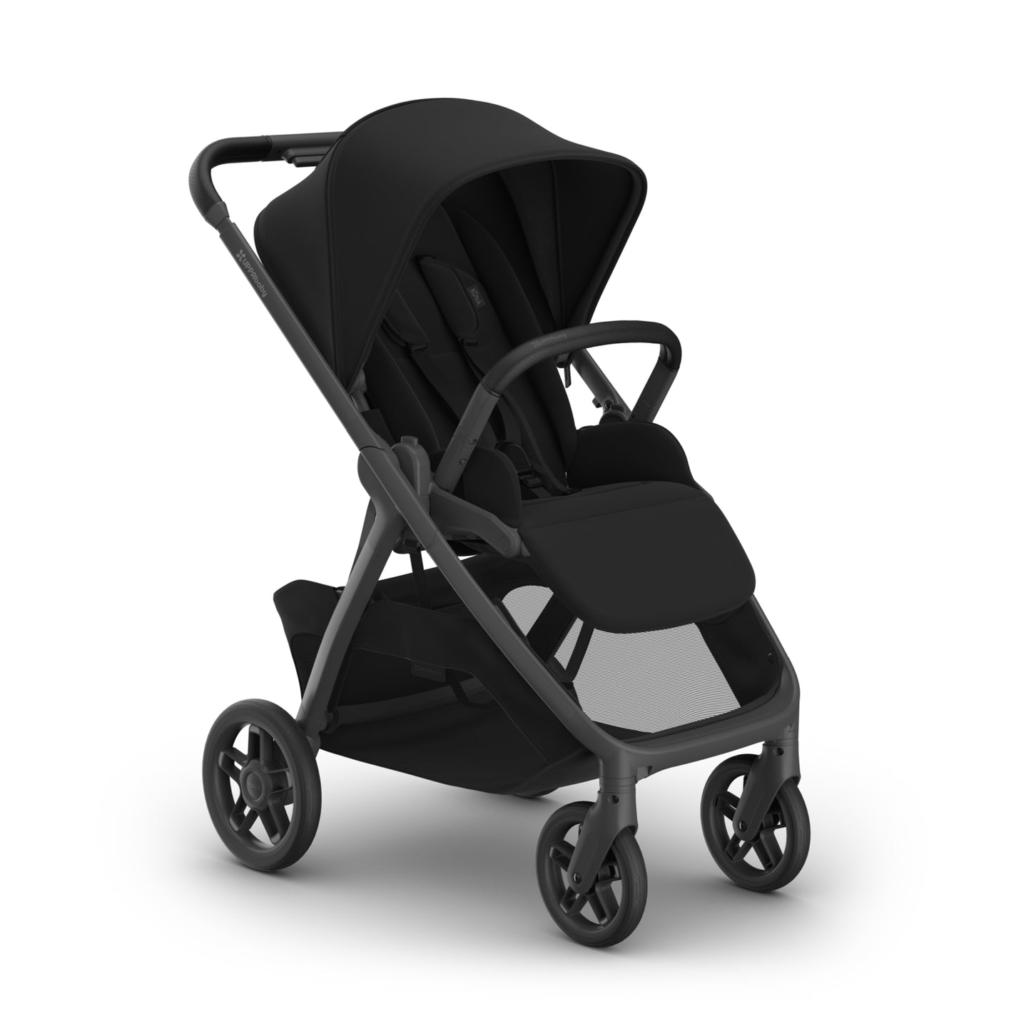 UPPAbaby Kona Stroller - James Black (Carbon Frame / Black Leather)