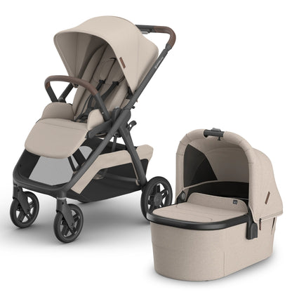 UPPAbaby Kona Stroller + Bassinet V3 Bundle - Ada Sandstone Mélange