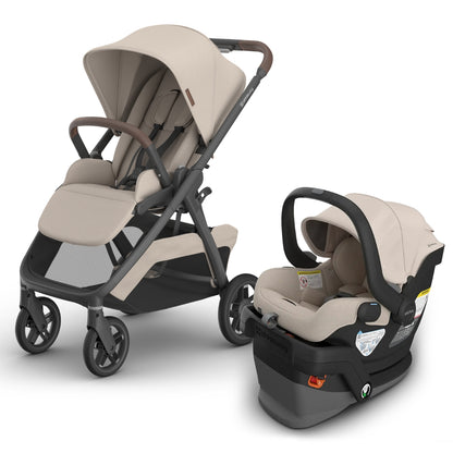 UPPAbaby Kona Stroller + Mesa V3 Travel System Bundle - Ada Sandstone Mélange