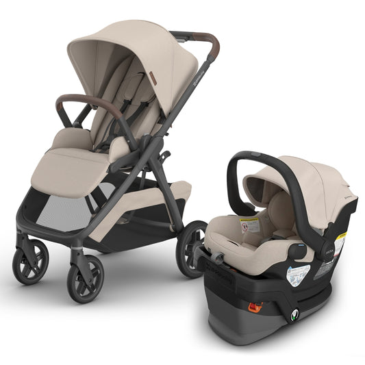 UPPAbaby Kona Stroller + Mesa V3 Travel System Bundle - Ada Sandstone Mélange