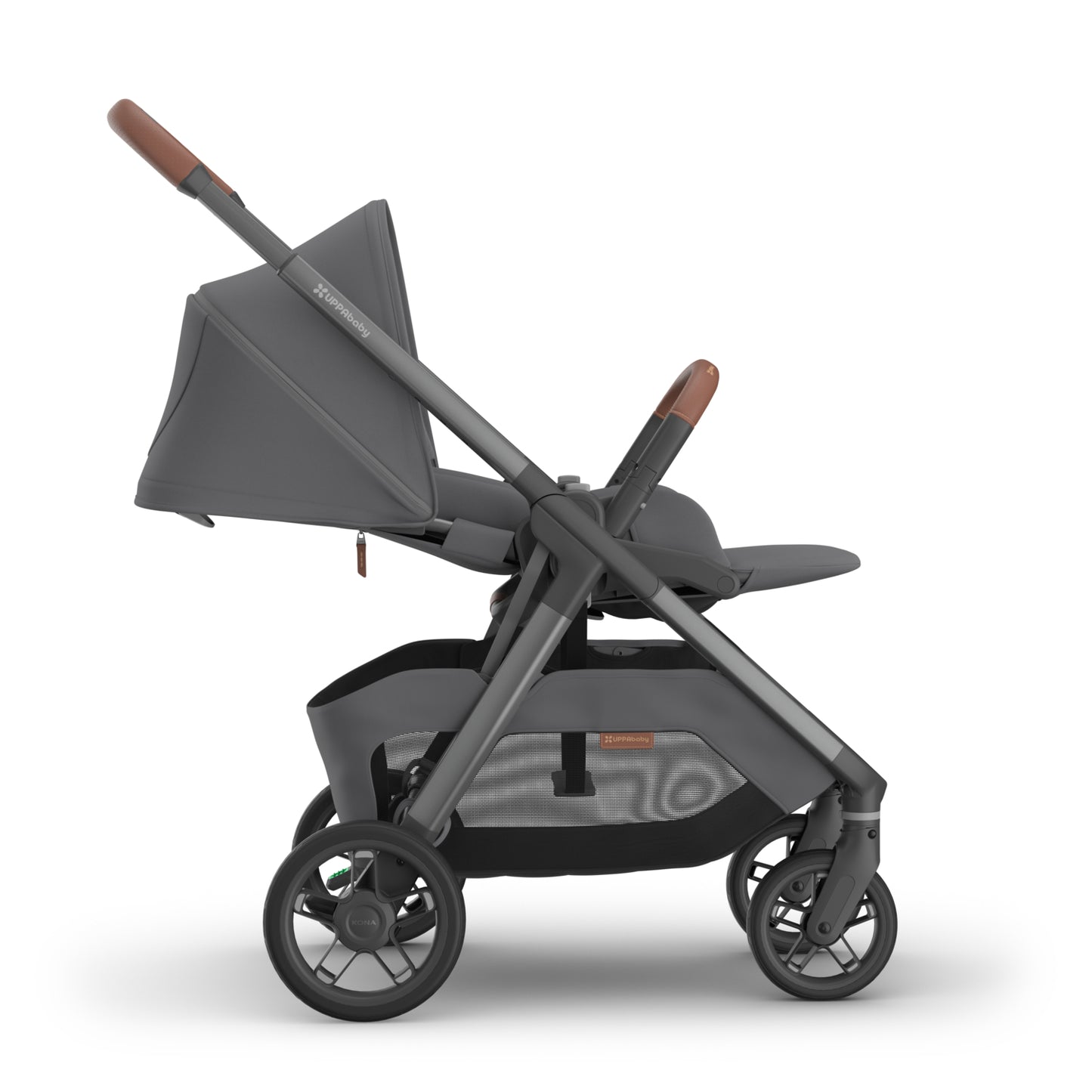 UPPAbaby Kona Stroller - Rowan Graphite (Graphite Frame / Saddle Leather)