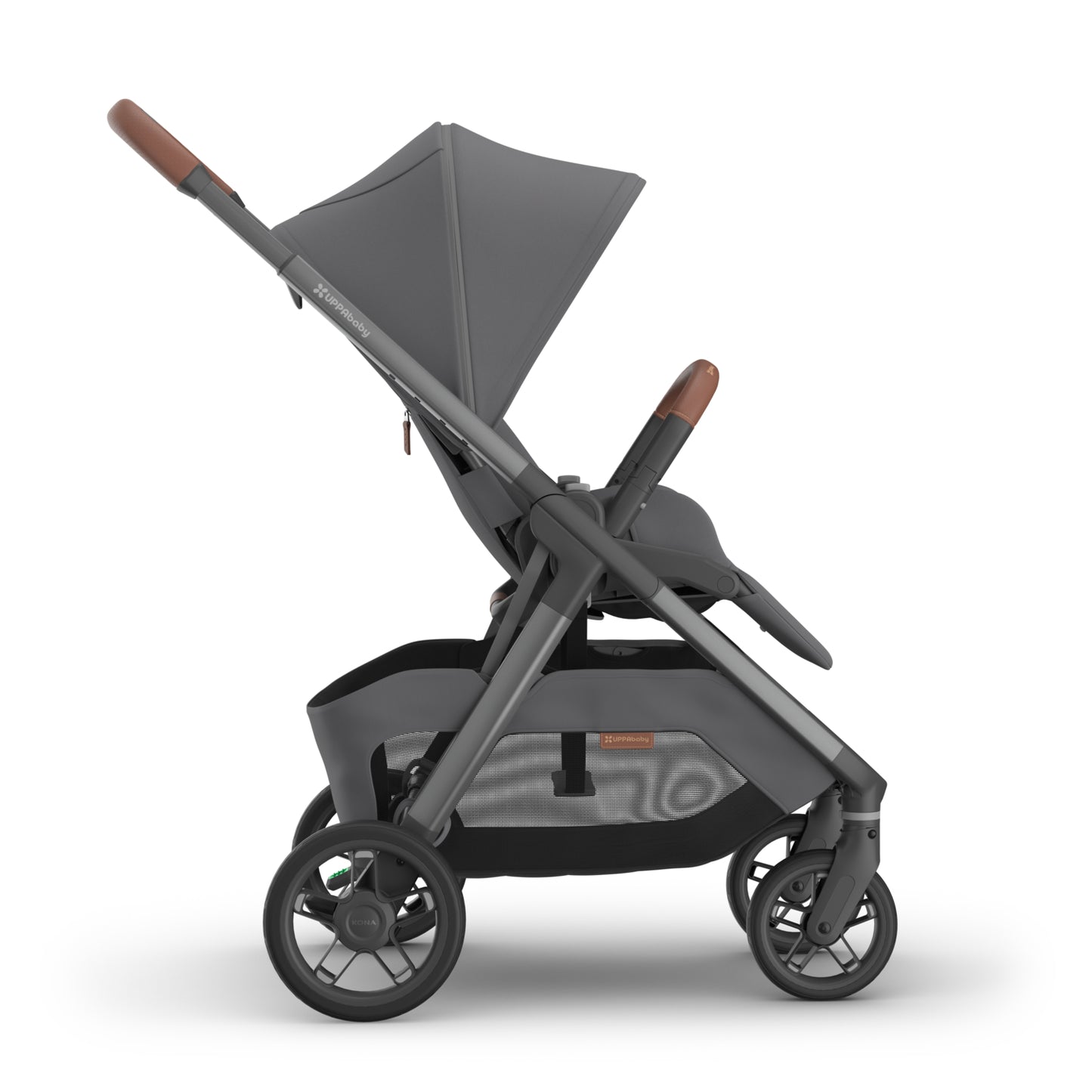 UPPAbaby Kona Stroller - Rowan Graphite (Graphite Frame / Saddle Leather)