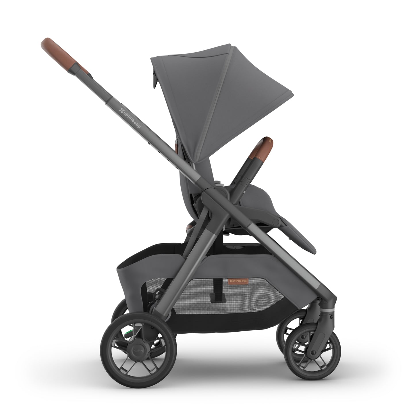 UPPAbaby Kona Stroller - Rowan Graphite (Graphite Frame / Saddle Leather)