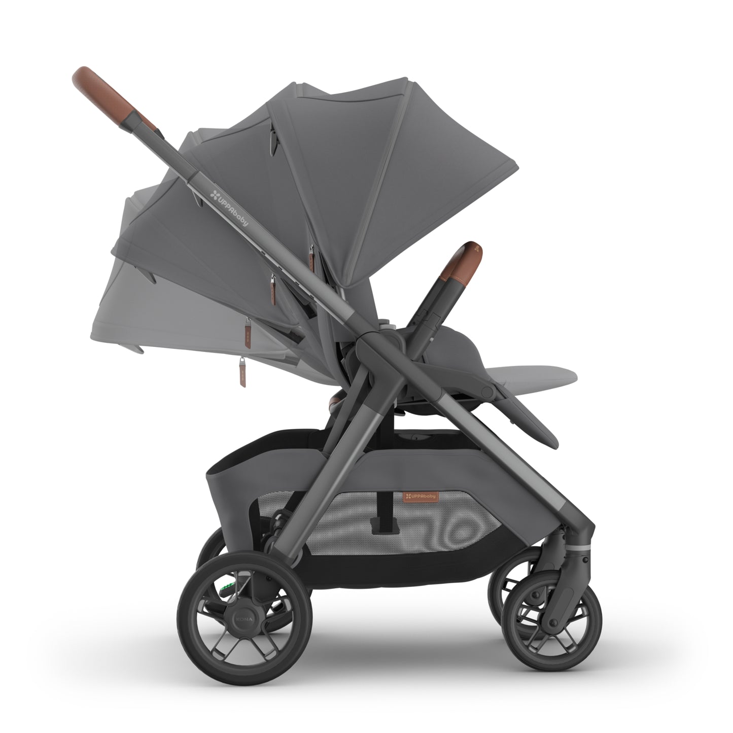 UPPAbaby Kona Stroller - Rowan Graphite (Graphite Frame / Saddle Leather)