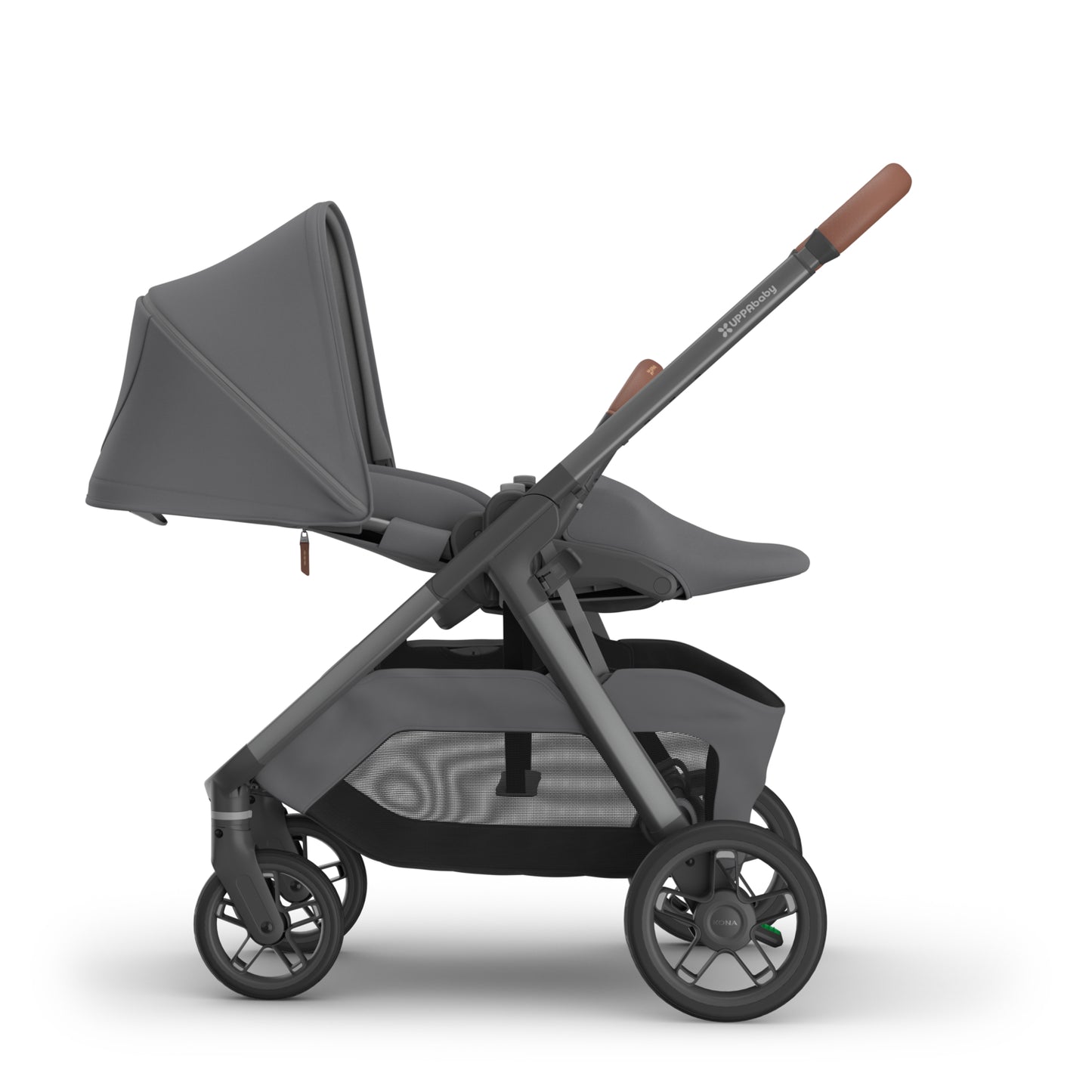 UPPAbaby Kona Stroller - Rowan Graphite (Graphite Frame / Saddle Leather)