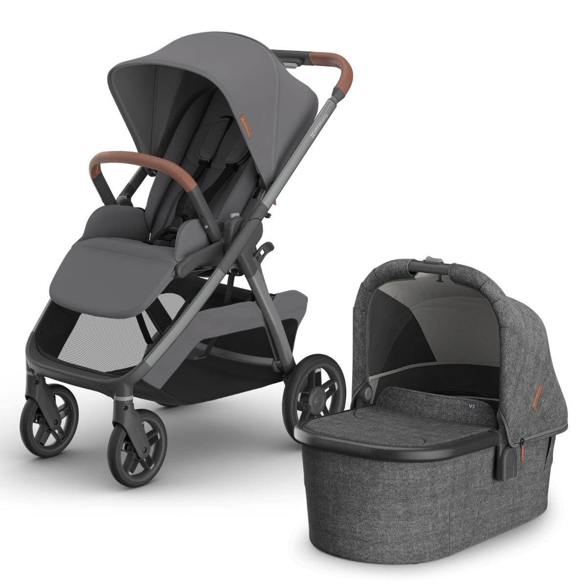 UPPAbaby Kona Stroller + Bassinet V3 Bundle - Rowan / Greyson