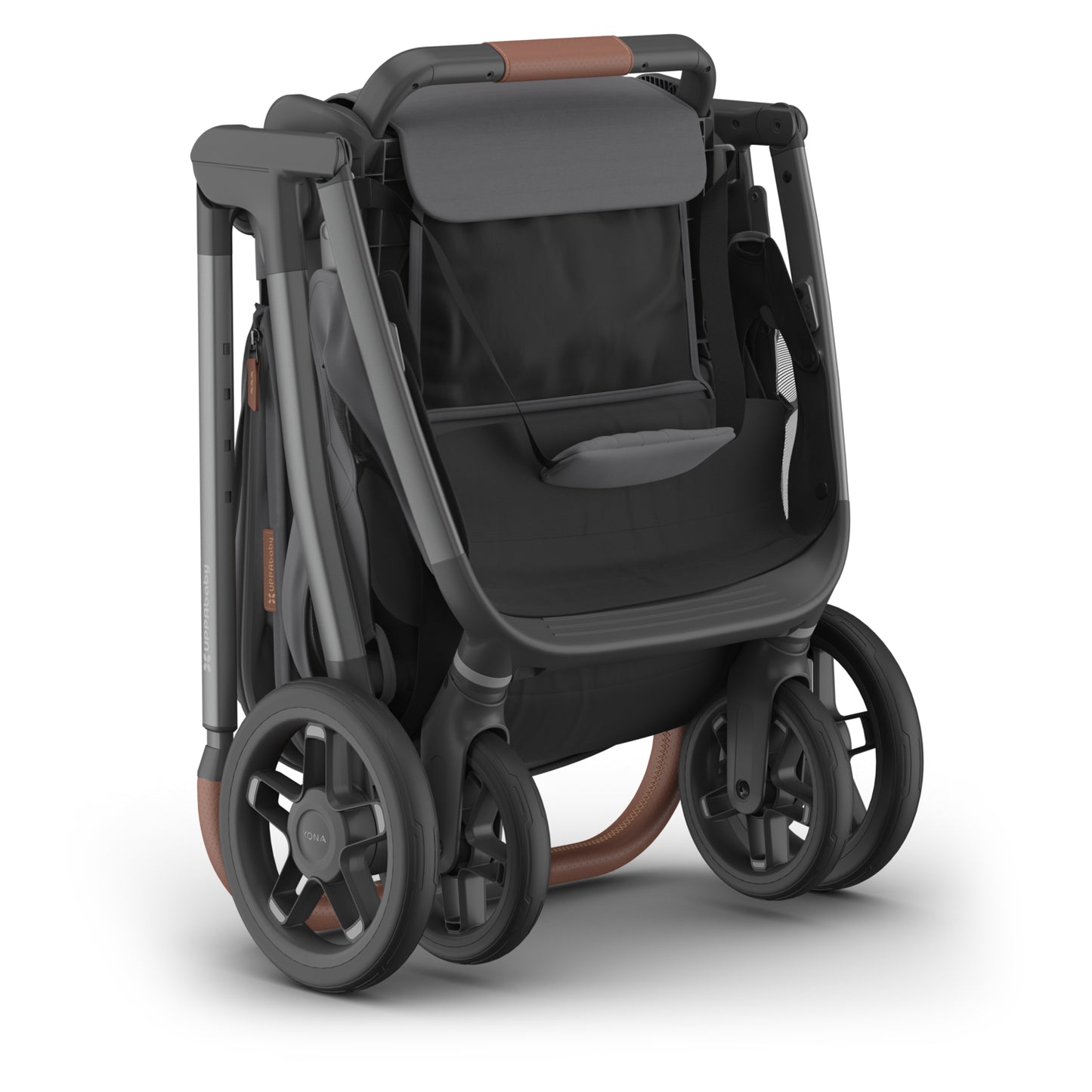 UPPAbaby Kona Stroller - Rowan Graphite (Graphite Frame / Saddle Leather)