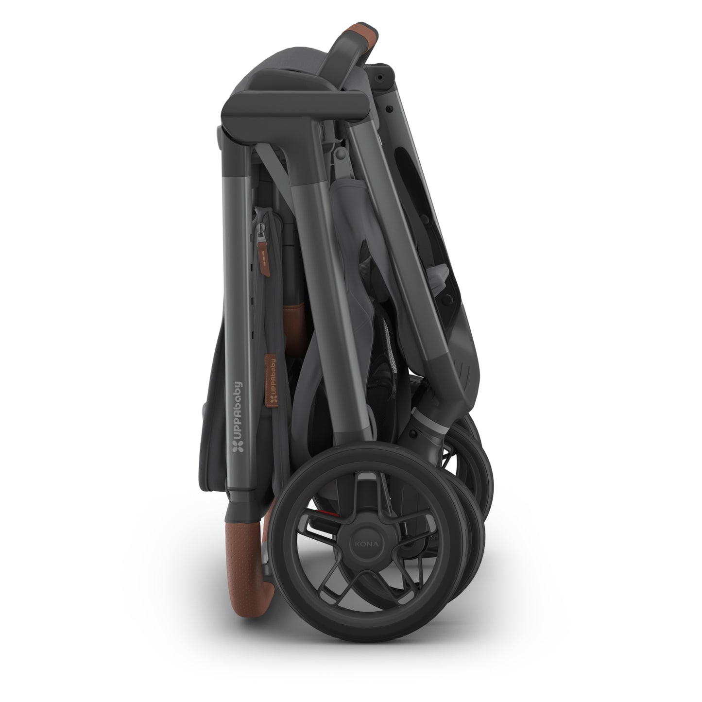 UPPAbaby Kona Stroller - Rowan Graphite (Graphite Frame / Saddle Leather)
