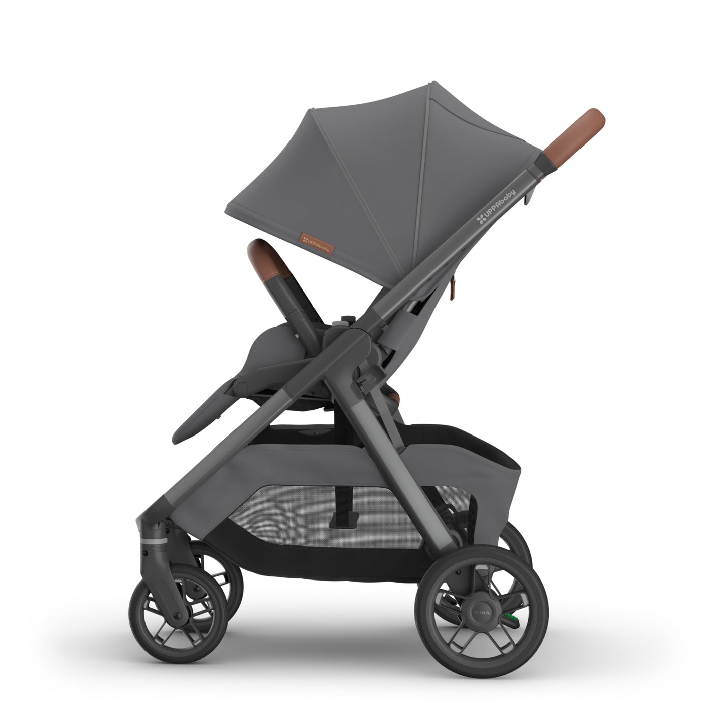 UPPAbaby Kona Stroller - Rowan Graphite (Graphite Frame / Saddle Leather)