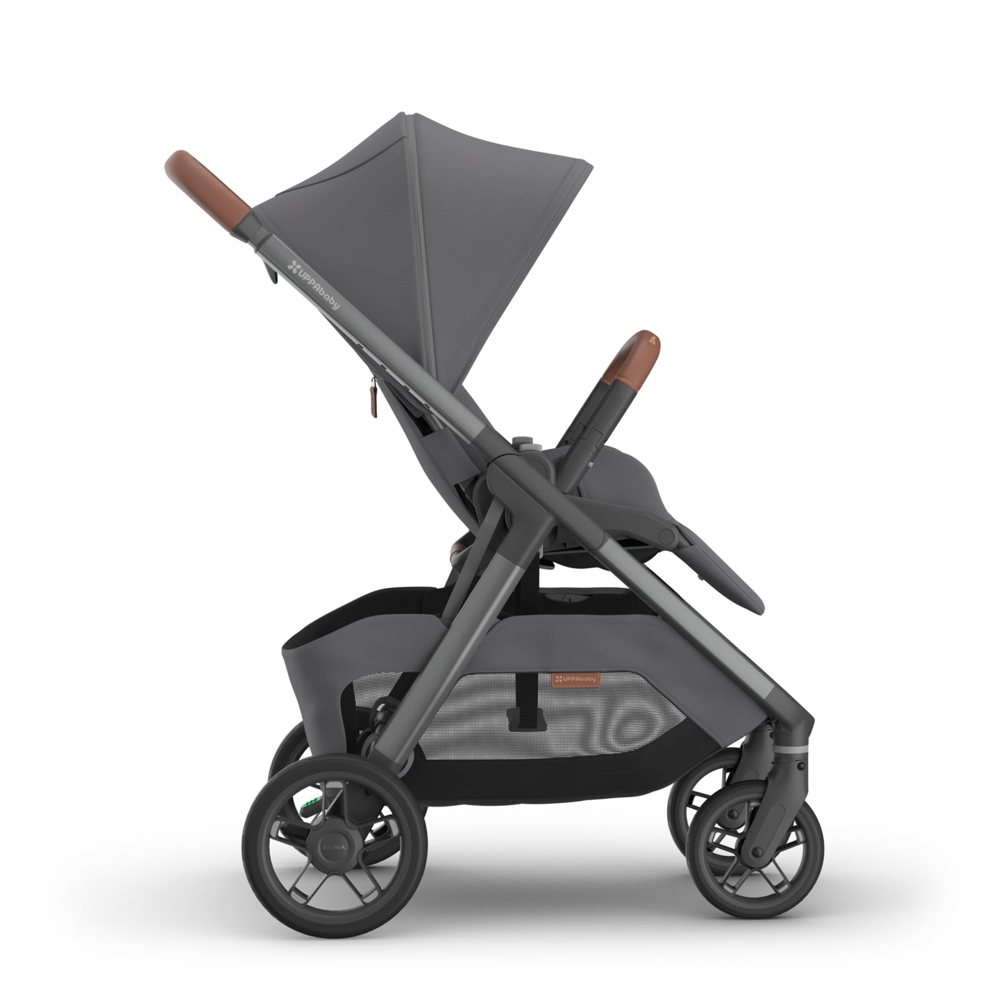 UPPAbaby Kona Stroller - Rowan Graphite (Graphite Frame / Saddle Leather)