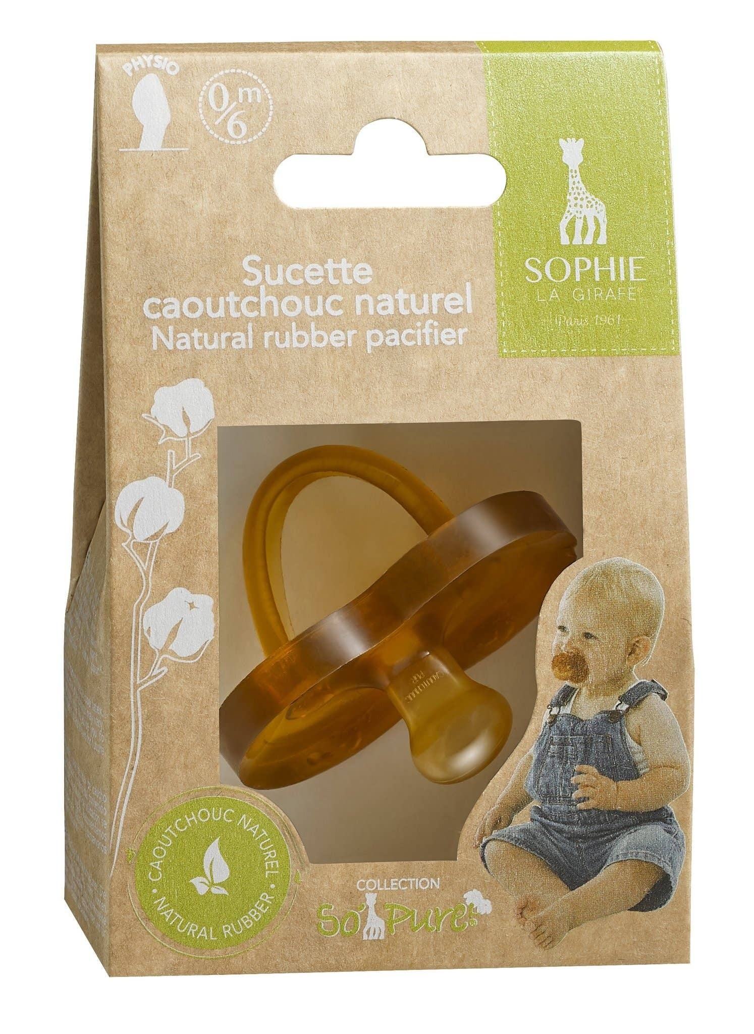 Sophie la Girafe So'pure Natural Rubber Pacifier - 0-6 Months