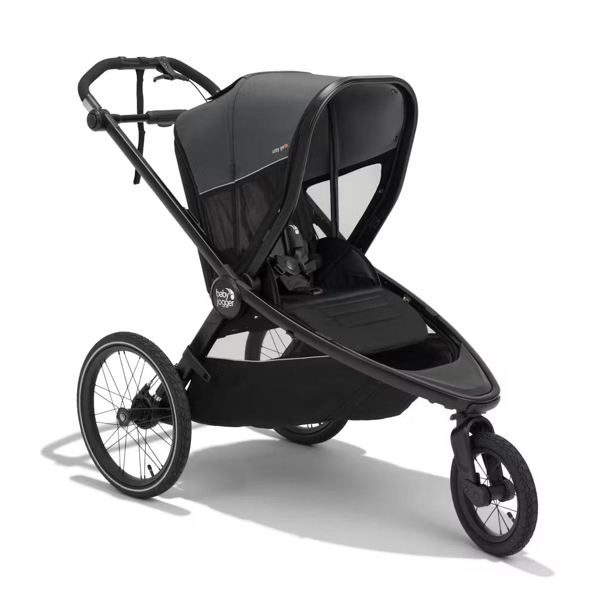 Baby Jogger City Prix Jogger + Bike Trailer + Weather Shield Bundle - Ambition Black - 2203039