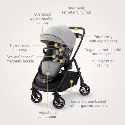 graco one hand fold stroller Graco Premier Modes Merge Stroller (Midtown)