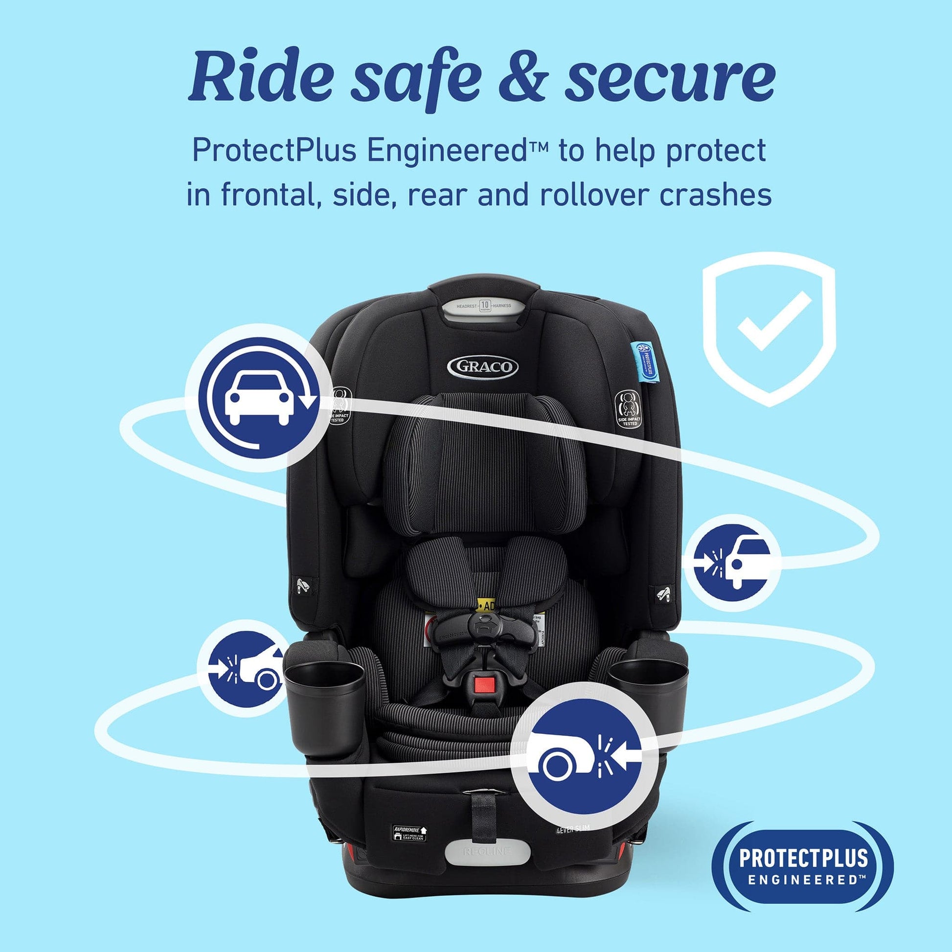 graco 4ever car seat compatible stroller Graco 4Ever DLX Slim 4-in-1 Car Seat, Thompson