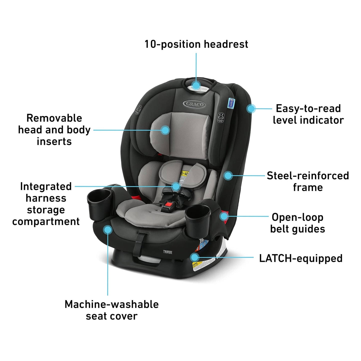 Graco TriRide 3-in-1 Convertible Car Seat - Redmond - 2215744