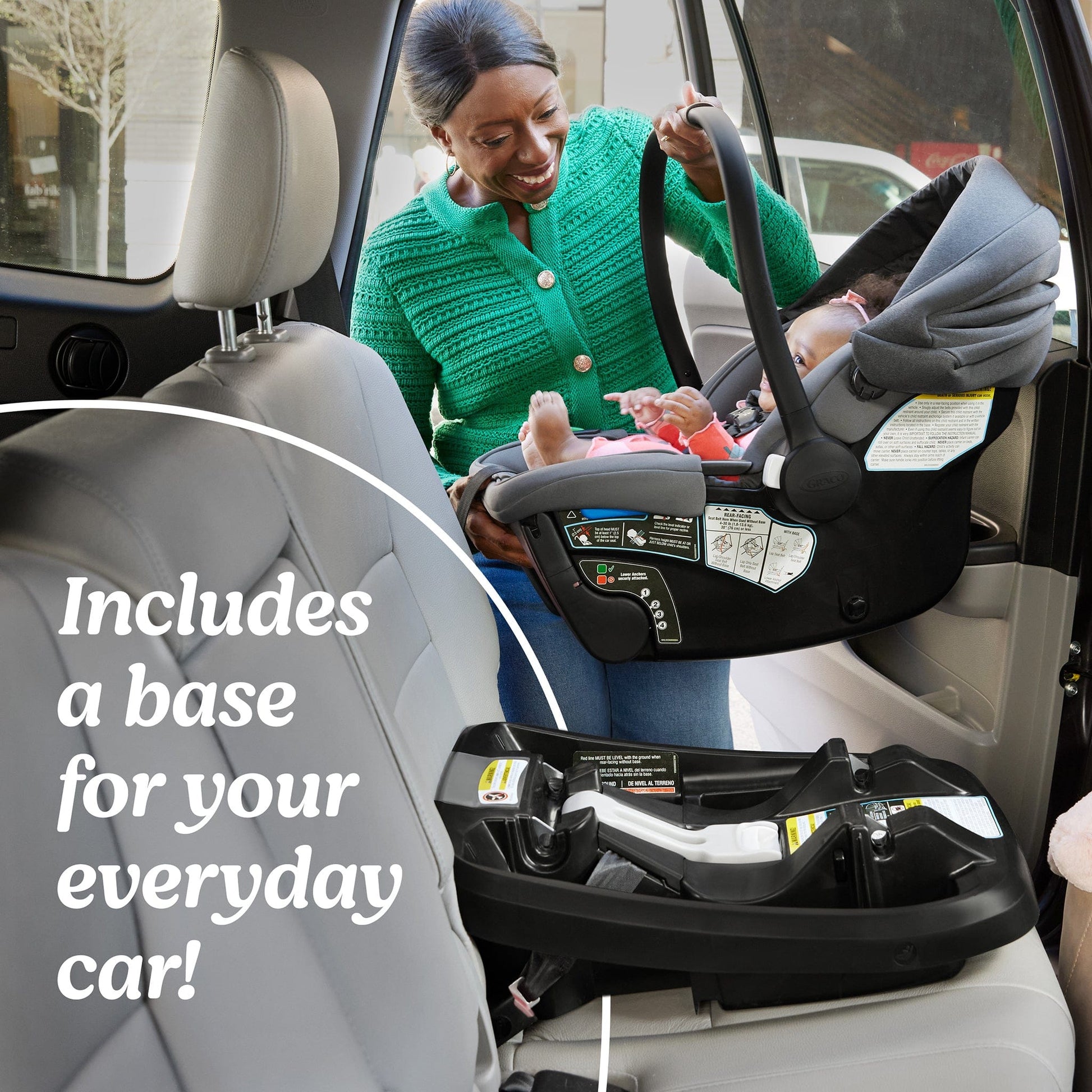 graco pace stroller car seat Graco GoMax Insta-Install Rigid LATCH Infant Car Seat, Ace