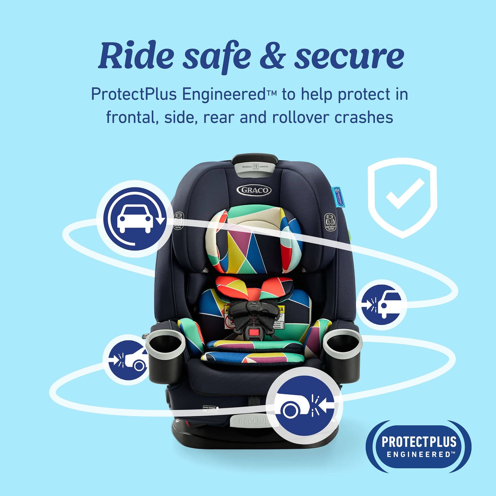 graco 4ever dlx 4-in-1 convertible car seat stroller 4Ever DLX 4-in-1 Convertible Car Seat, Geo
