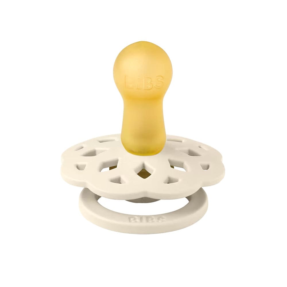 BIBS Boheme Pacifier, 4 Pack - Ivory/Blush/Woodchuck/Blossom - Size 1 (0-6 m) - 230244
