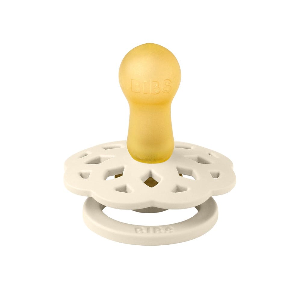 BIBS Boheme Pacifier, 4 Pack - Ivory/Blush/Blossom/Dusky Lilac - Size 2 (6+ m) - 240245