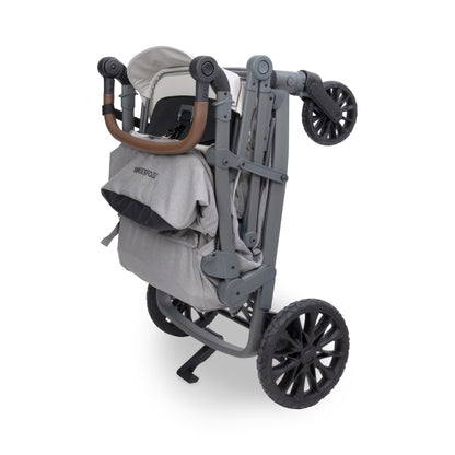 WonderFold L4 Quad (4 Seater) Stroller Wagon - Gray