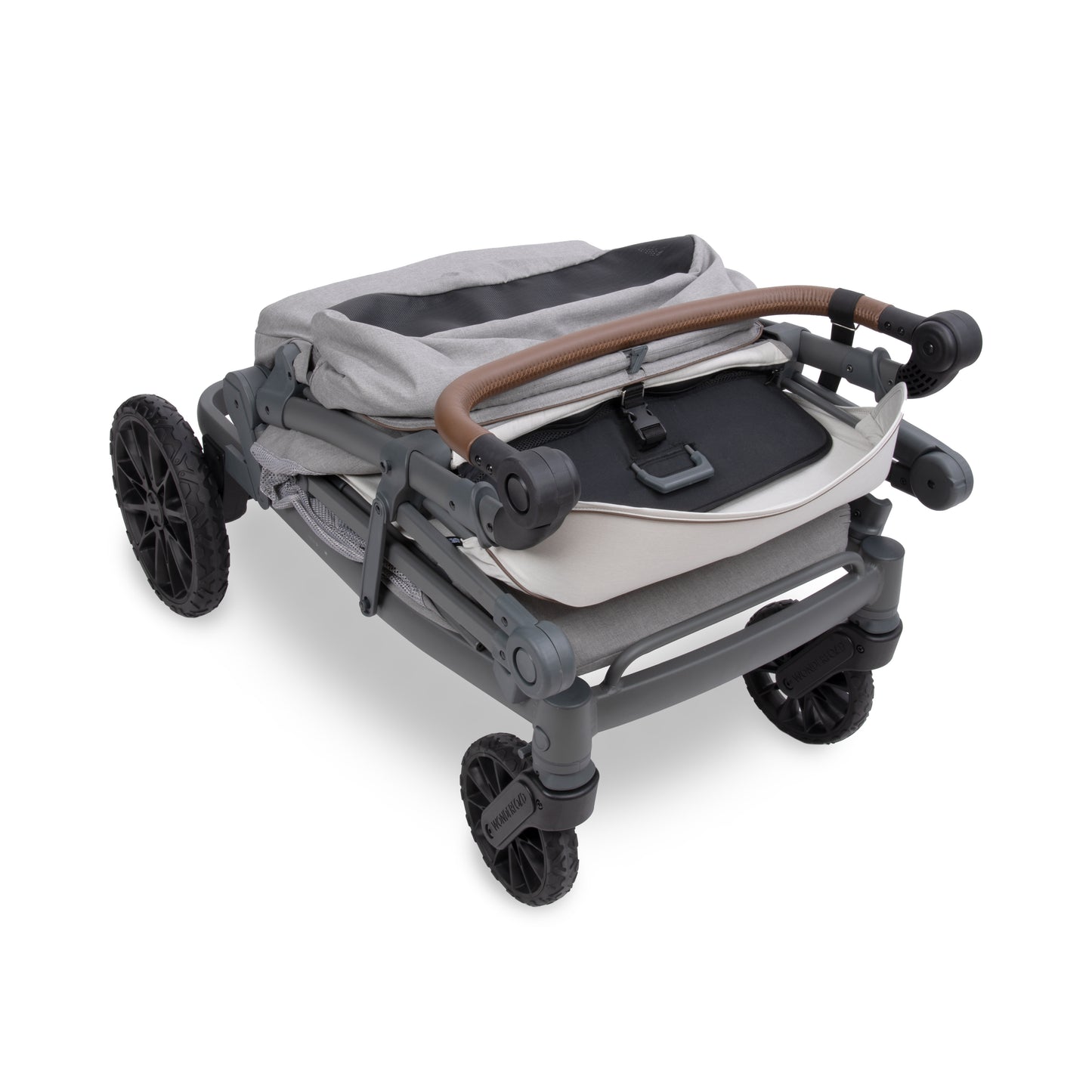 WonderFold L4 Quad (4 Seater) Stroller Wagon - Gray